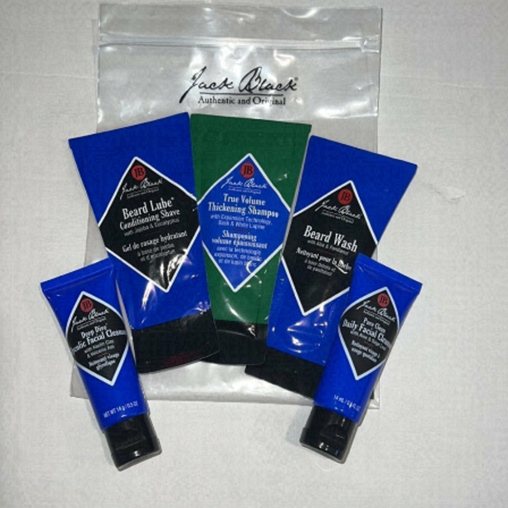 JACK Black Authentic And Original Cleaning And Shaving Kit Of 5 Mini  Products